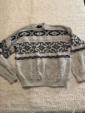 Vintage JTJ Made in USA Fair Isle Knit Sweater | Men’s XL gorpcore cabincore